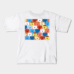 Cute bear seamless Kids T-Shirt